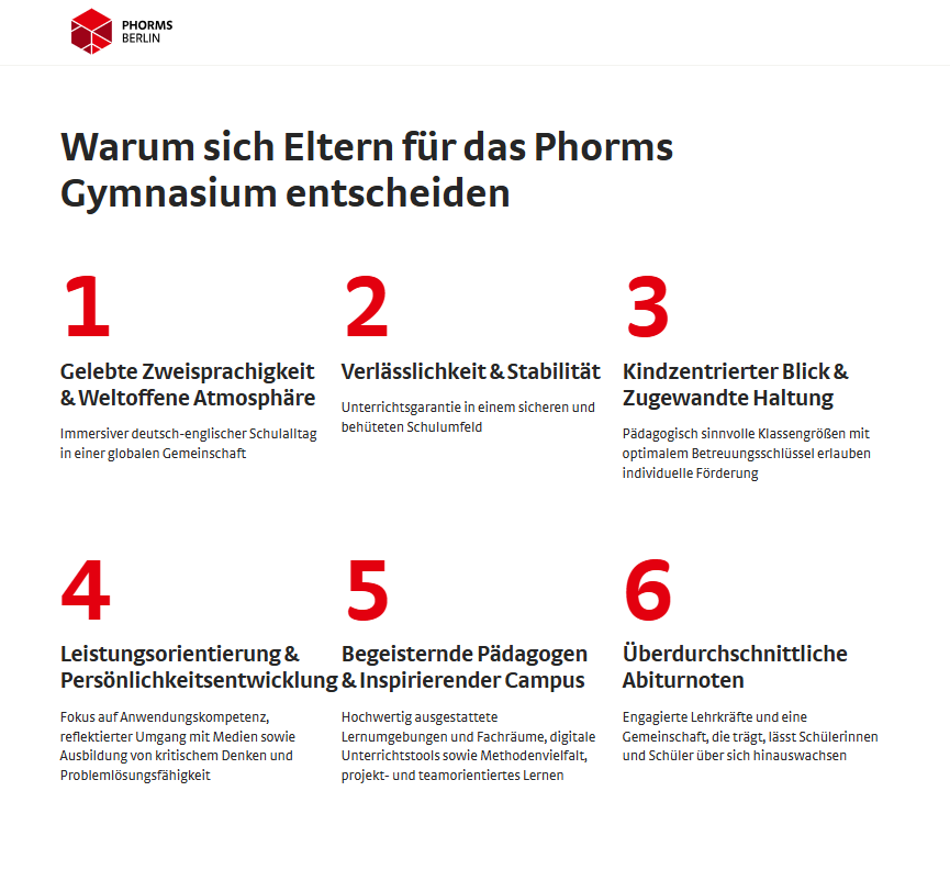 Phorms Campus Berlin Mitte, Bilinguales Gymnasium